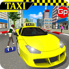 Lái xe taxi trực tuyến: Lái xe taxi thành phố biểu tượng