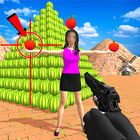 apple target shoot: Jeu de tir de pastèque 3D icône