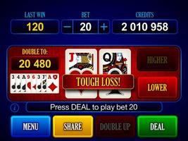 HiLo Video Poker Ekran Görüntüsü 2