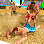 Kabaddi Wrestling Spiel - Pro Knockout Fighting Zeichen
