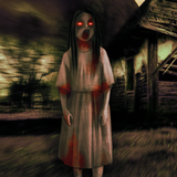 Scary Ghost House Böser Killer Zeichen