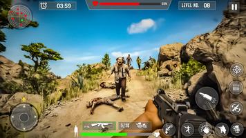 Zombie Shooting Offline Games ảnh chụp màn hình 2