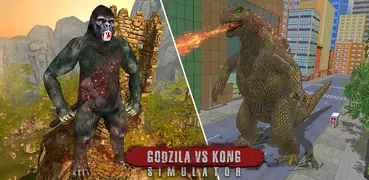 Godzilla & Kong 2021: Angry Monster Fighting Games