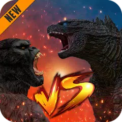 Godzilla & Kong 2021: Angry Monster Fighting Games APK Herunterladen