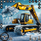 Offroad Snow Excavator Sim 3D icône