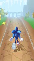 Subway Blue Hedgehog Rush Affiche