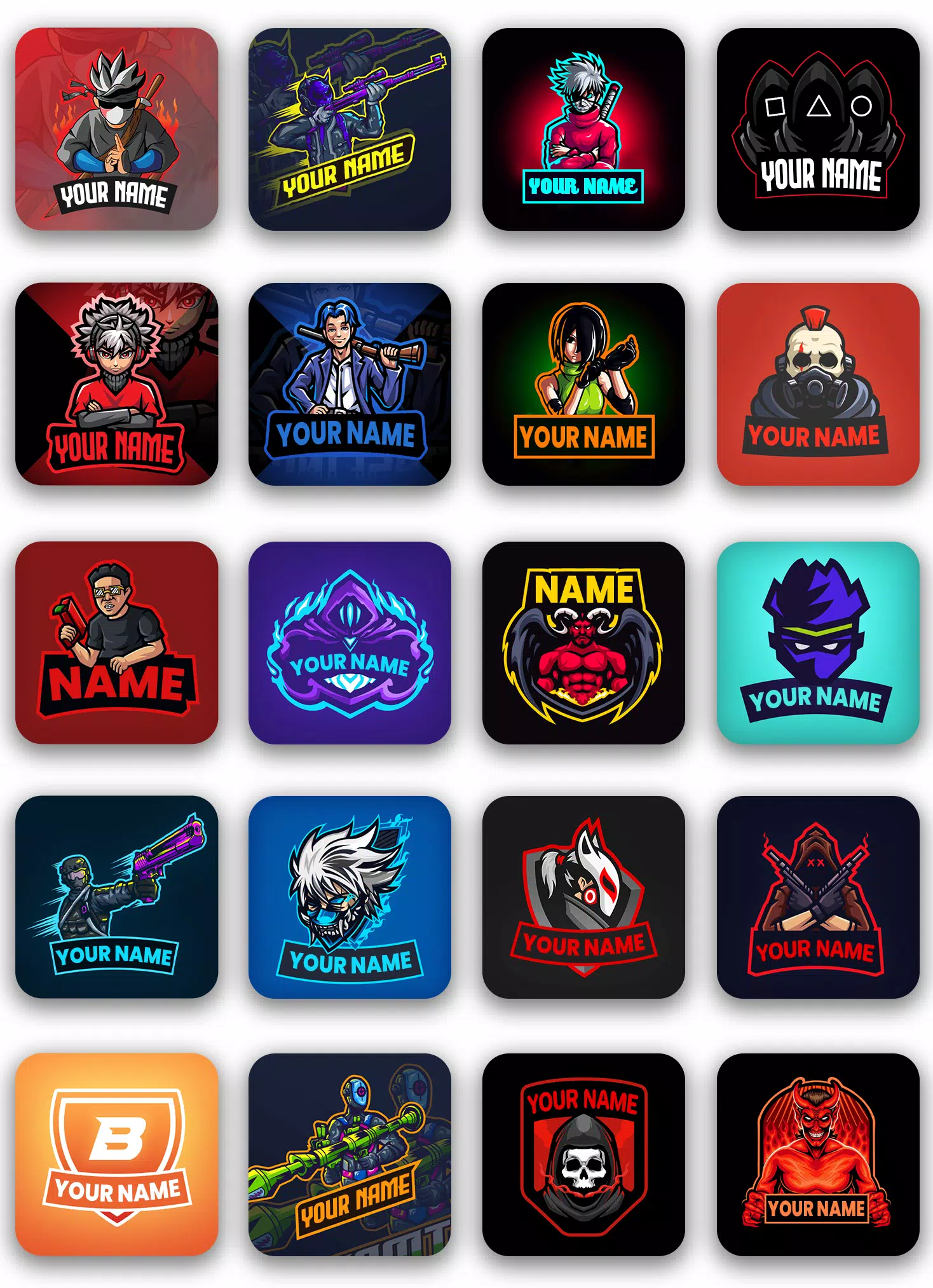 Creador de logos gamer: Logo video juegos personalizado para todas las  plataformas