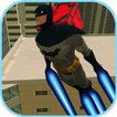Flying Bat Hero Pizza Delivery