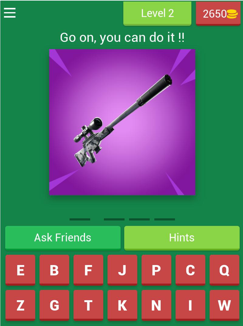 os selv Oswald mindre Guess the Fortnite Weapon for Android - APK Download