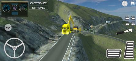Dangerous Roads Trucker اسکرین شاٹ 1