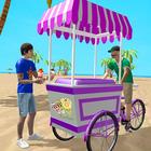 City Ice Cream Delivery Cart icon