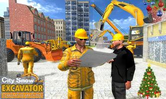 City Snow Excavator Simulator Machine poster