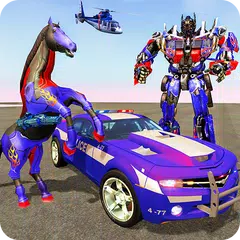 Police car Robot Horse Shift XAPK Herunterladen