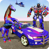 Police car Robot Horse Shift Zeichen