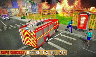 Fire Fighter Truck Real Heroes اسکرین شاٹ 2