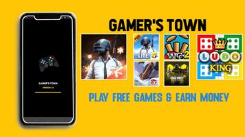 GAMER'S TOWN - Best Free Tournament App Affiche