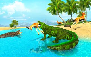 Angry Crocodile Animal Attack Poster