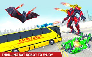 Flying Bat Bus Robot Transform Poster