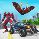 Flying bat Robot Car Game 2021 aplikacja