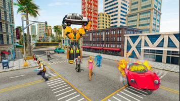 Dino Robot Transform Car Games captura de pantalla 1