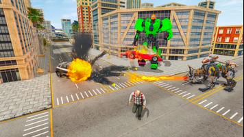Dino Robot Transform Car Games captura de pantalla 2