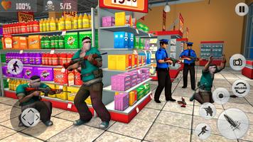 Supermarket Robbery:  City Crime Heist Mission ảnh chụp màn hình 3
