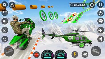 Motorcycle Bike Stunt Games 3D imagem de tela 2