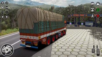 قيادة ألعاب شاحنة بضائع هندية الملصق
