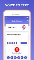 Escreva SMS por voz e traduza: Cartaz