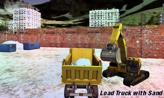 Pelle neige chargeur camion 3D capture d'écran 3