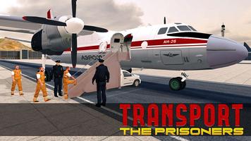 Jail Criminals Transport Plane - Police Plane Game ảnh chụp màn hình 2