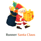 Runner Santa Claus icône