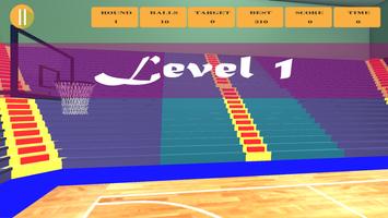 Basketball Shooting Game in 3D imagem de tela 2