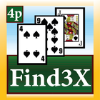Brain Card Game - Find3x 4P icono