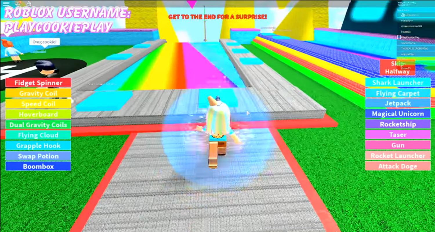 Jumping Into Rainbows Random Game Play Obby Guide For Android