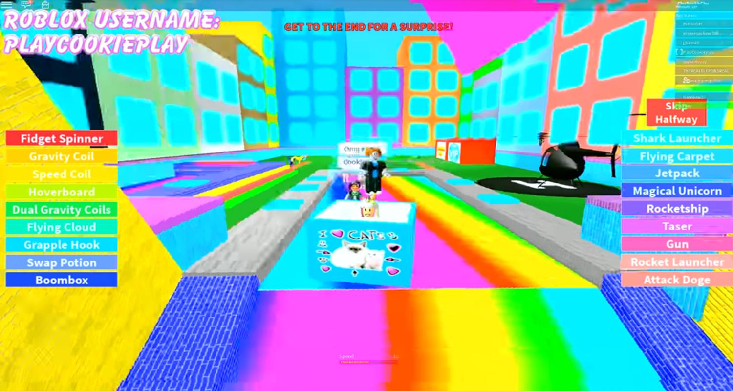 Jumping Into Rainbows Random Game Play Obby Guide For Android - speed obby updated roblox