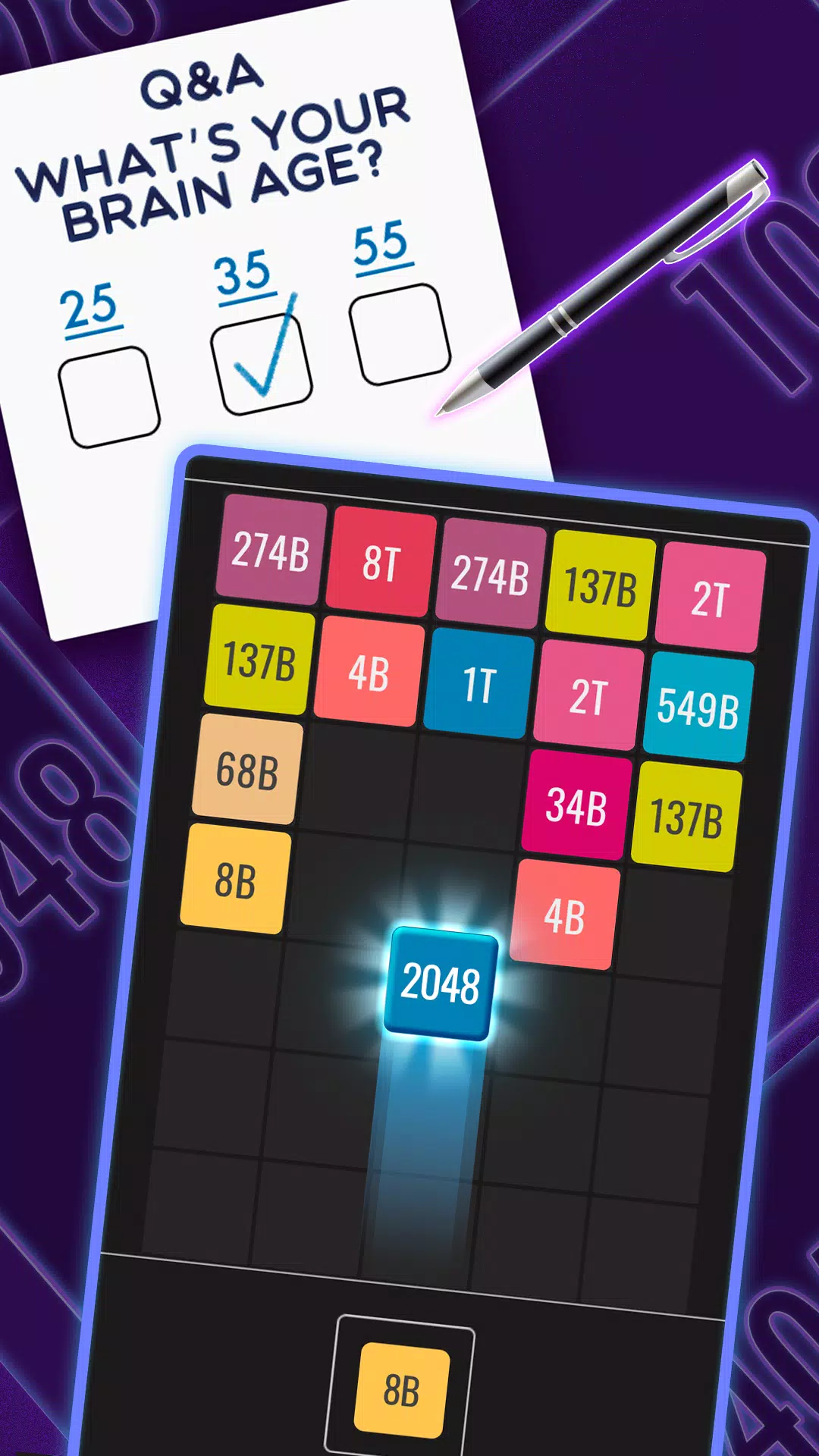 2048: X2 Merge Blocks 🕹️ Jogue no Jogos123