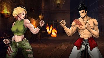 Mortal battle: Fighting games poster