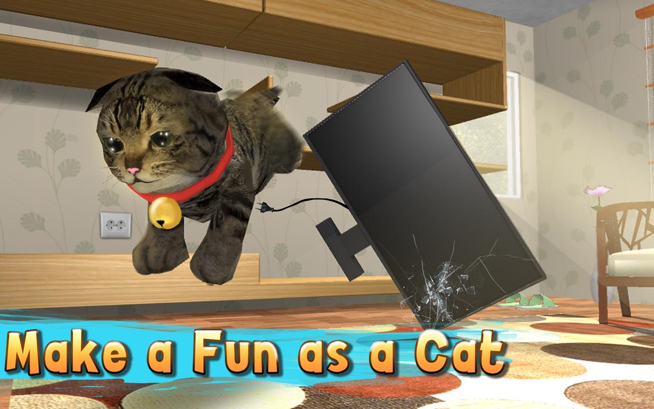 Кэт симулятор. Игры для кошек. Симулятор котенка. Кот симулятор 3д.
