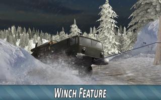 Winter Timber Truck Simulator capture d'écran 2