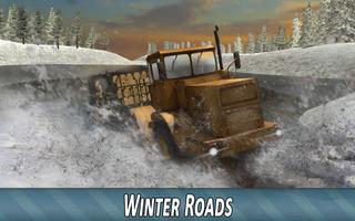 Winter Timber Truck Simulator اسکرین شاٹ 3