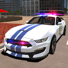Mustang Police Car Driving Gam icon