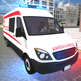 Echte ambulance-noodsimulator -icoon
