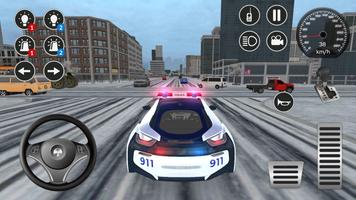American i8 Police Car Game 3D पोस्टर