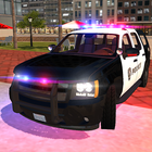 American Police Suv Driving-icoon