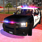 American Police Suv Driving icône