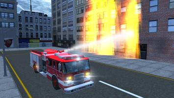 Fire Truck Driving Simulator تصوير الشاشة 2