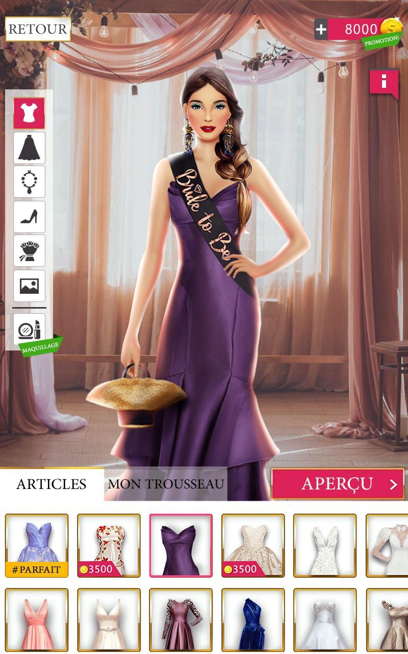  Mode  de  Mariage Jeux  de  Styliste Pour Fille 2022 pour 