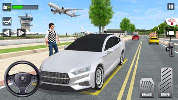 Stadt Taxi Spiele 3D Simulator Plakat