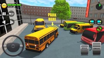 School Bus Simulator Driving Plakat
